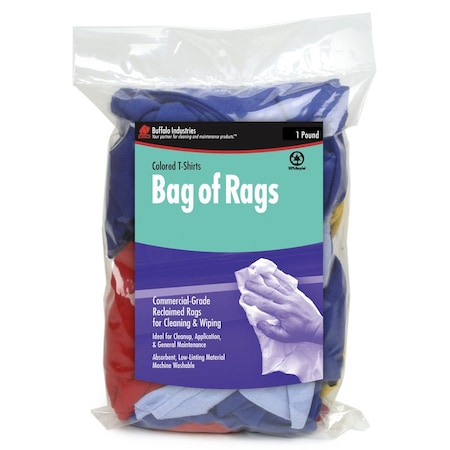 WIPING RAGS ASSRT 1LB